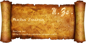 Mucha Zsuzsa névjegykártya